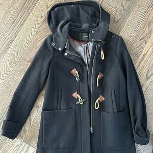 Selling black wool coat originally bought from JCrew. Great condition.